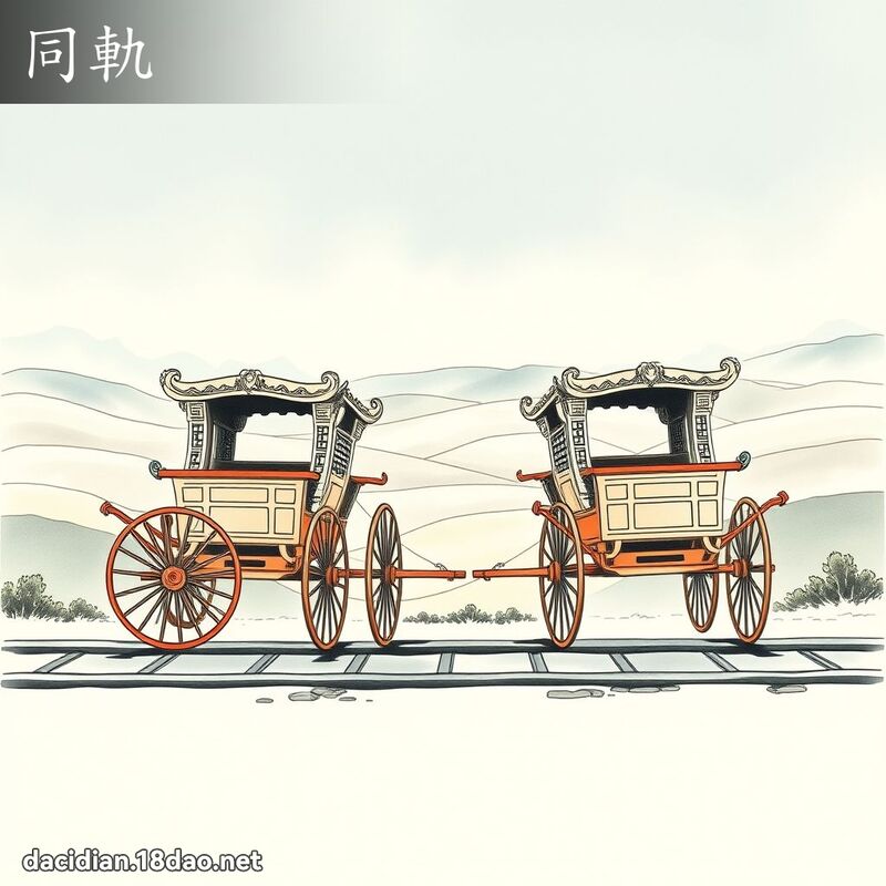 同轨 - 国语大辞典配图