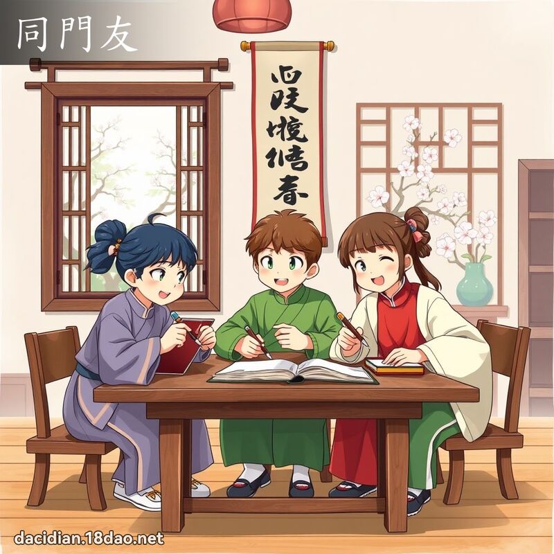 同门友 - 国语大辞典配图