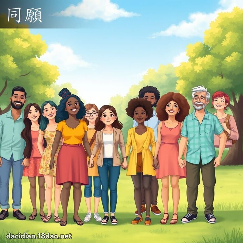 同愿 - 国语大辞典配图