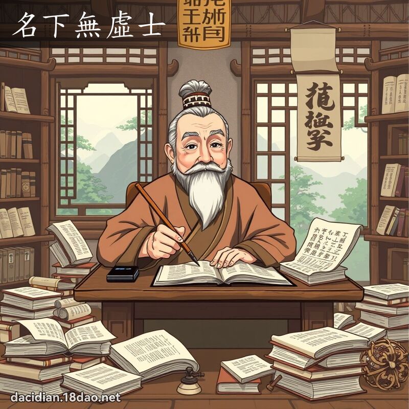 名下無虛士 - 國語大辭典配圖