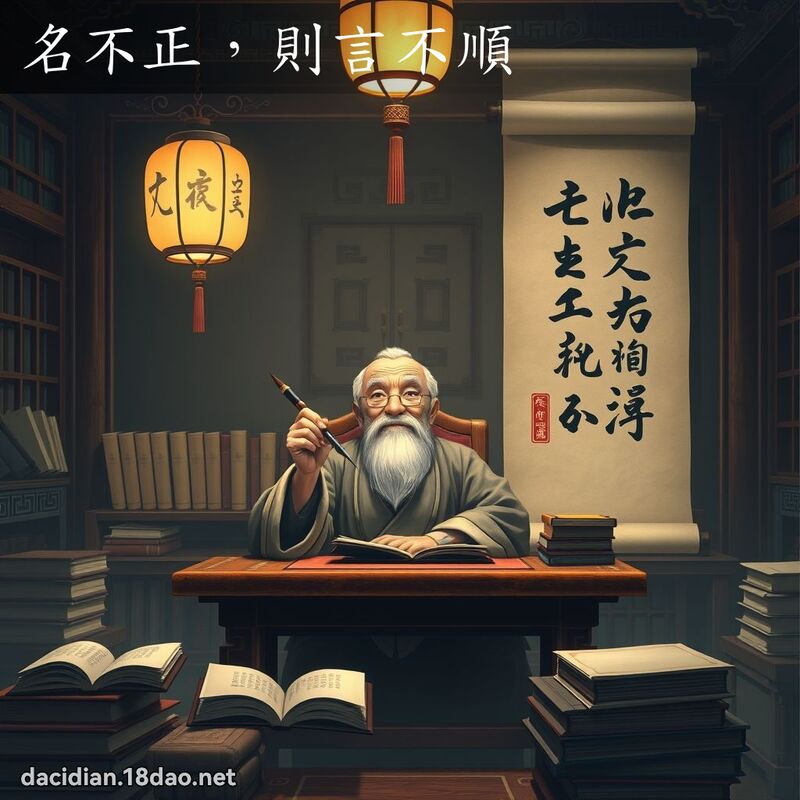 名不正，则言不顺 - 国语大辞典配图