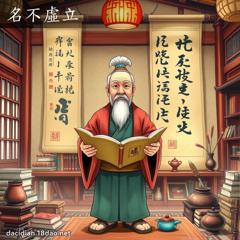 名不虚立 - 国语大辞典配图