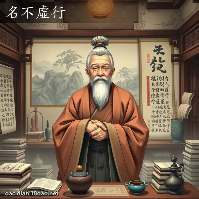名不虛行 - 國語大辭典配圖