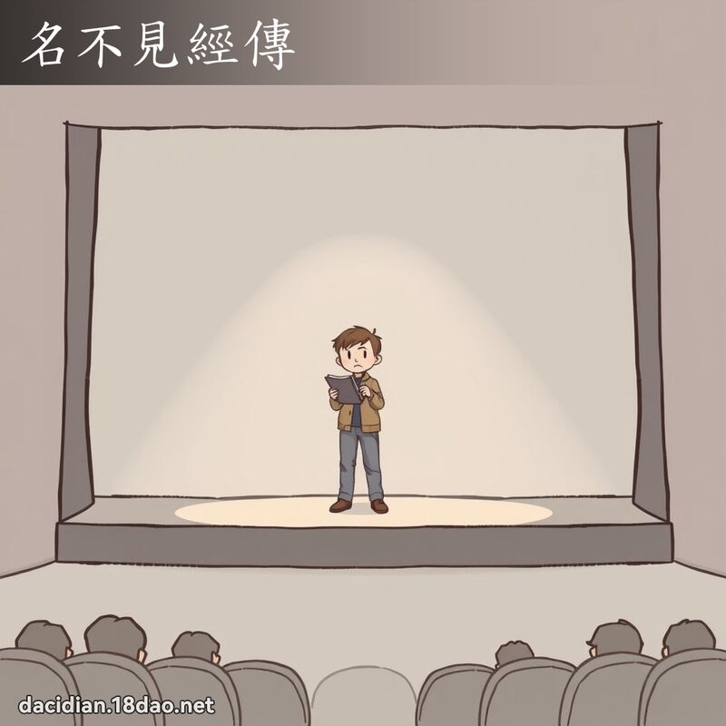 名不见经传 - 国语大辞典配图