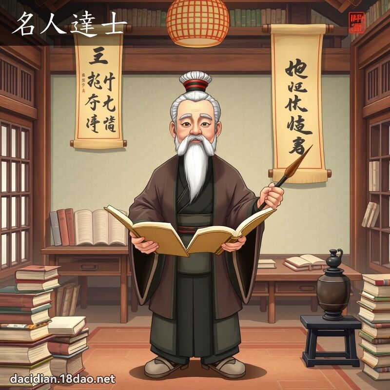名人達士 - 國語大辭典配圖