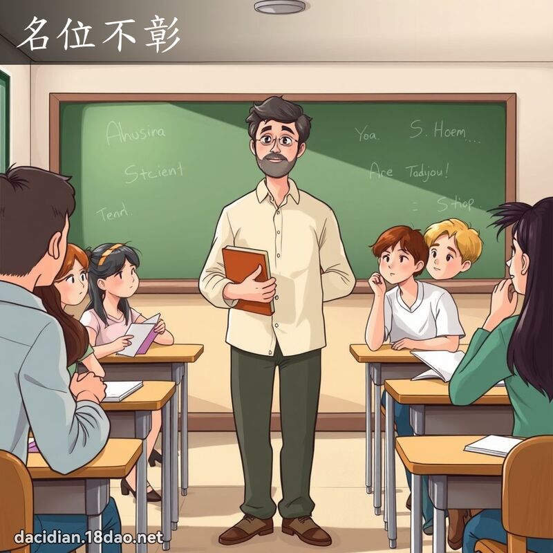 名位不彰 - 国语大辞典配图