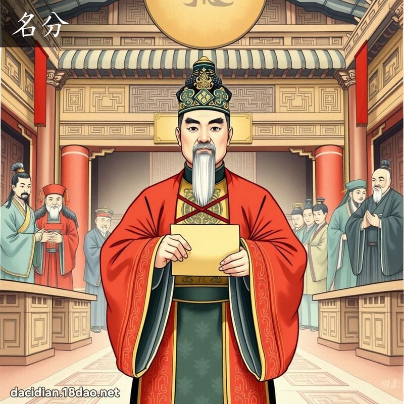 名分 - 国语大辞典配图