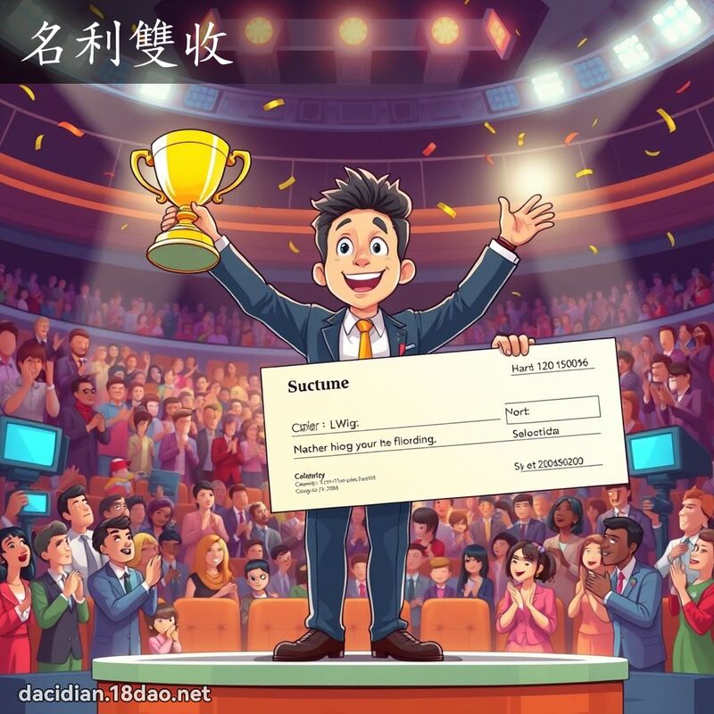 名利双收 - 国语大辞典配图