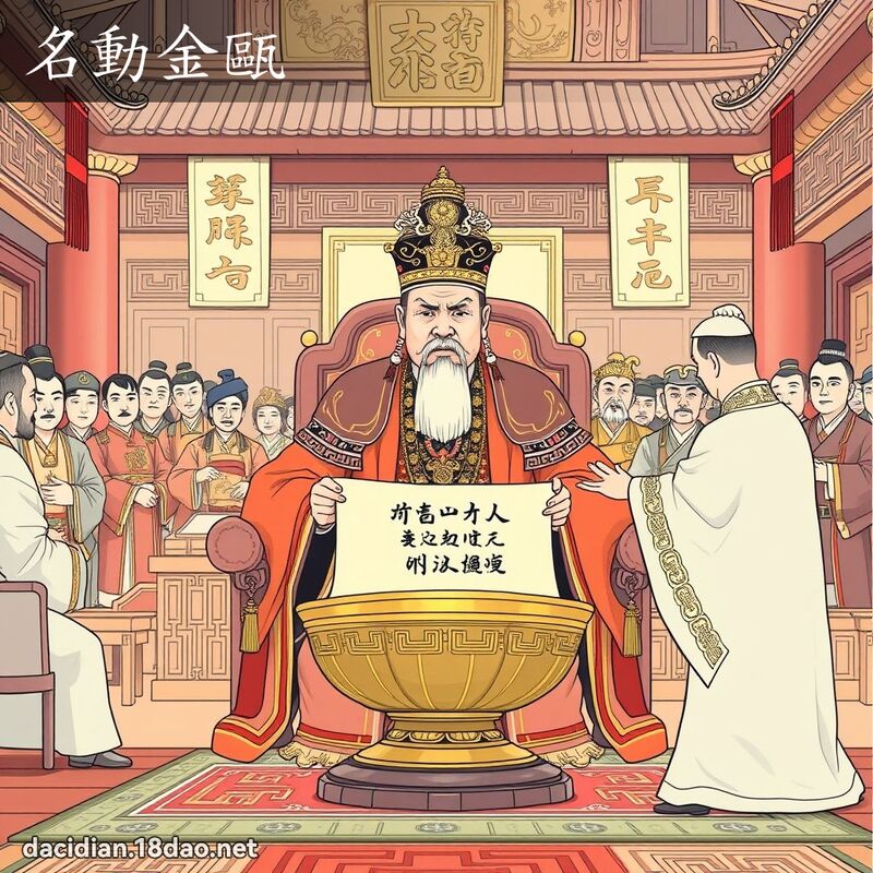 名动金甌 - 国语大辞典配图