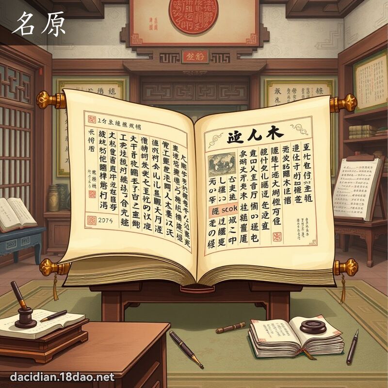 名原 - 國語大辭典配圖