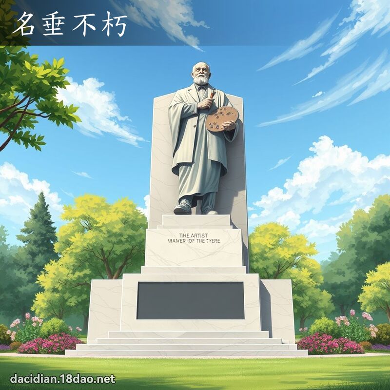 名垂不朽 - 国语大辞典配图
