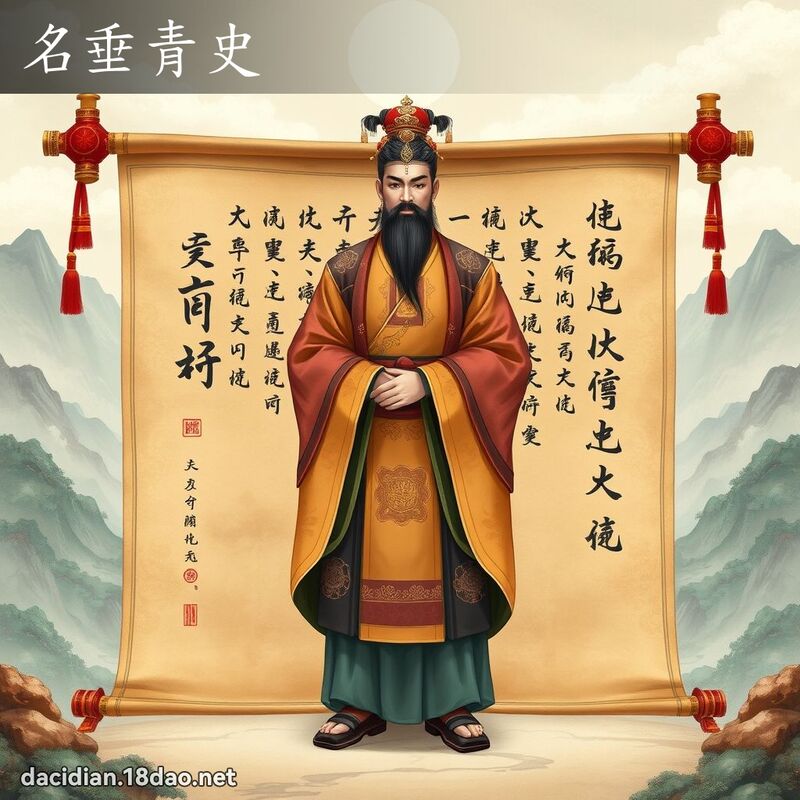 名垂青史 - 国语大辞典配图
