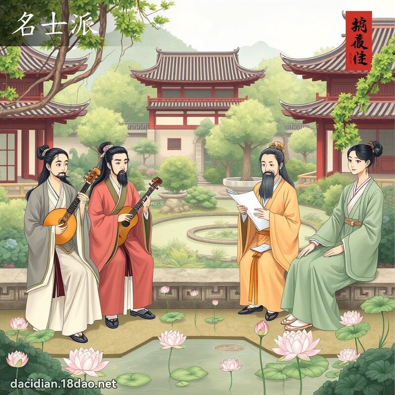 名士派 - 国语大辞典配图