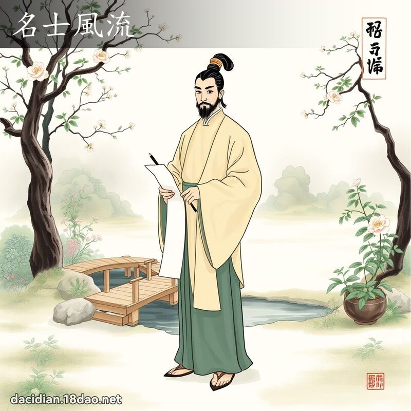 名士风流 - 国语大辞典配图