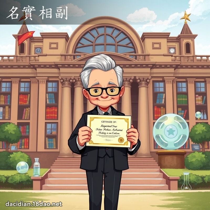 名实相副 - 国语大辞典配图