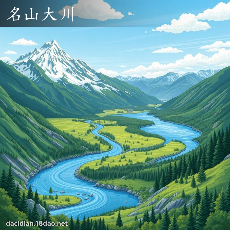 名山大川 - 国语大辞典配图