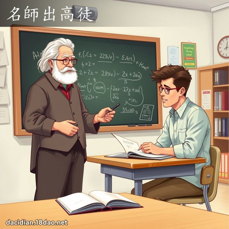 名师出高徒 - 国语大辞典配图