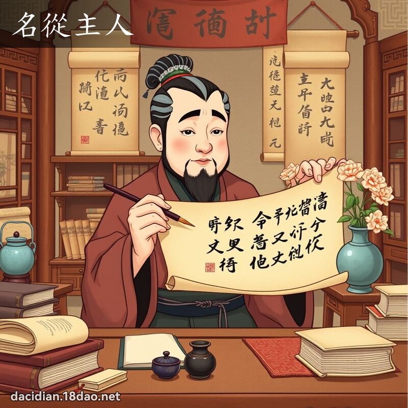 名从主人 - 国语大辞典配图