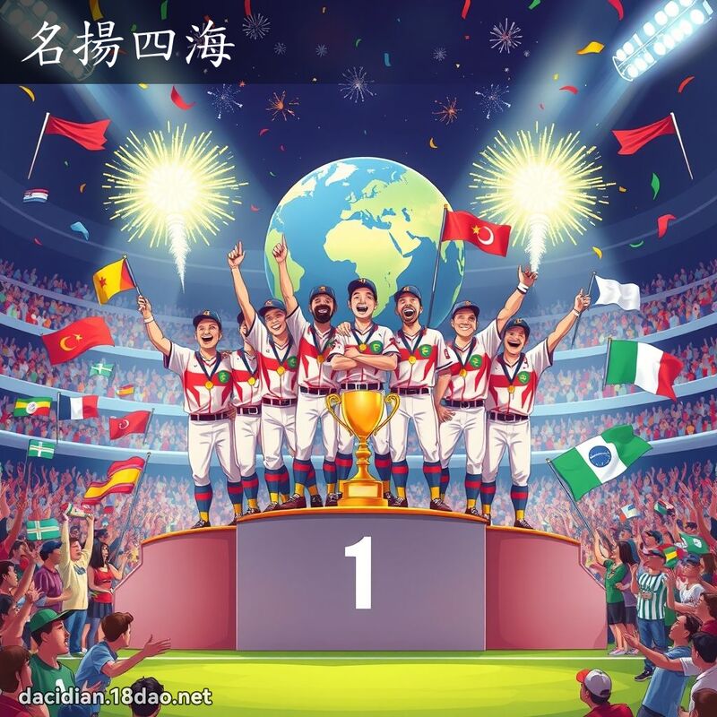 名扬四海 - 国语大辞典配图