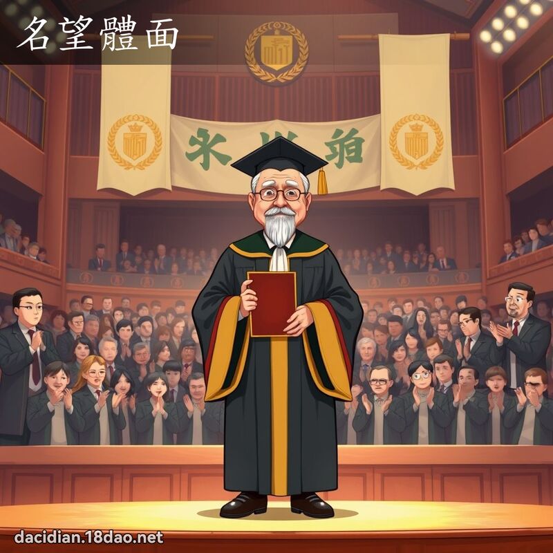 名望体面 - 国语大辞典配图