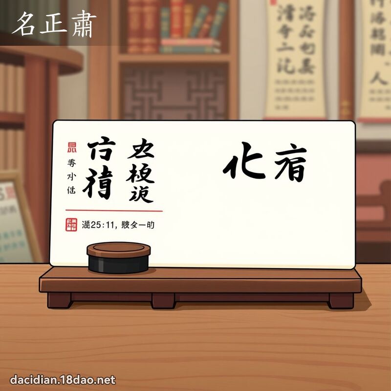 名正肅 - 國語大辭典配圖
