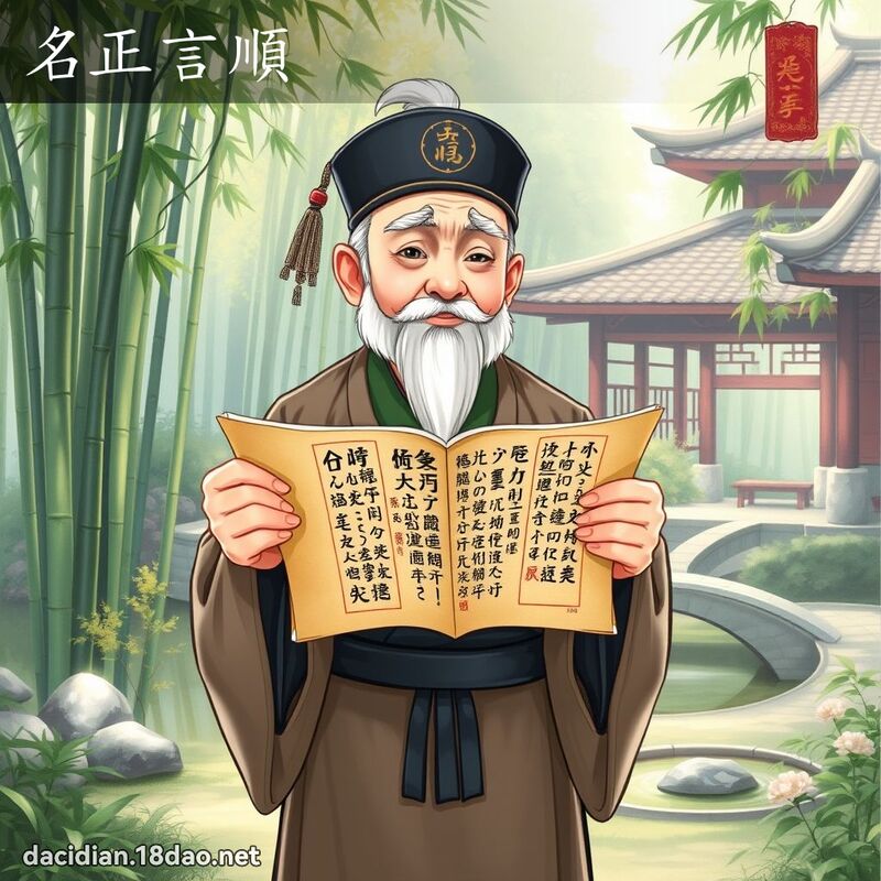 名正言順 - 國語大辭典配圖