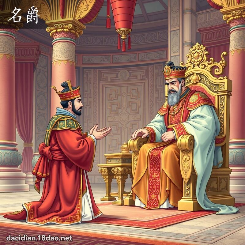 名爵 - 国语大辞典配图
