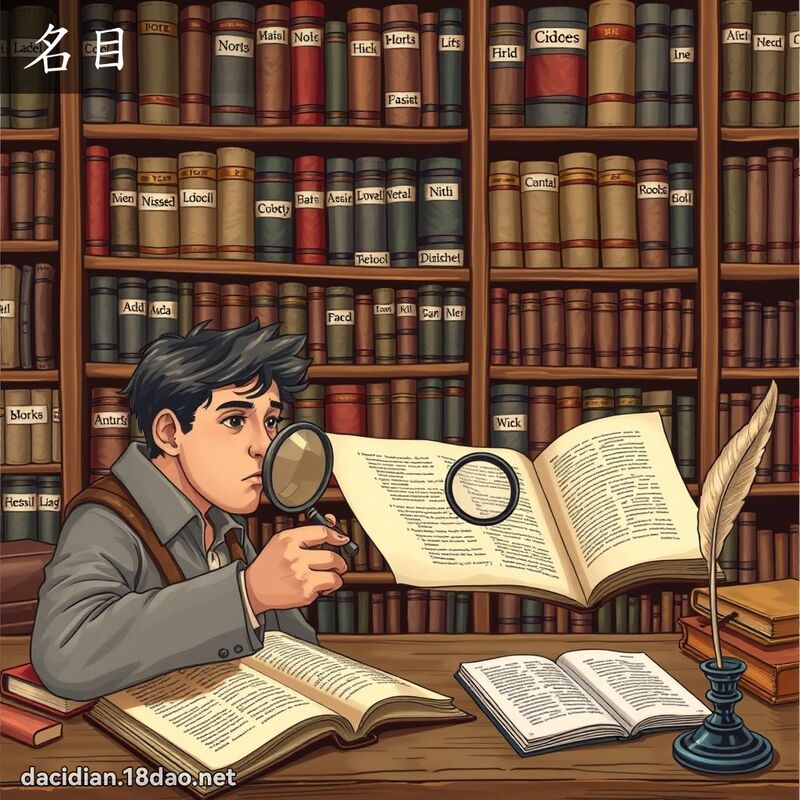 名目 - 国语大辞典配图