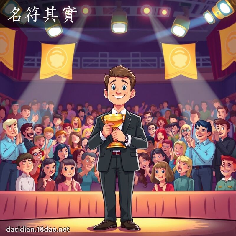 名符其實 - 國語大辭典配圖