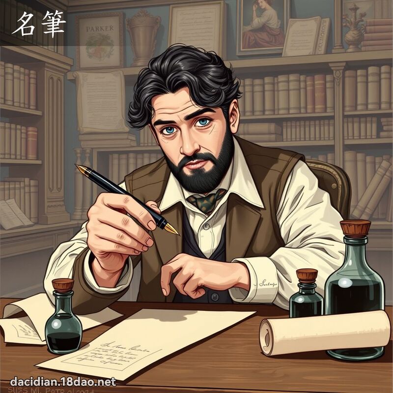 名筆 - 國語大辭典配圖