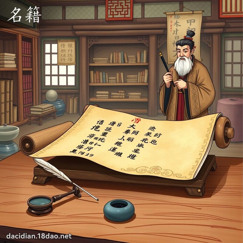 名籍 - 国语大辞典配图