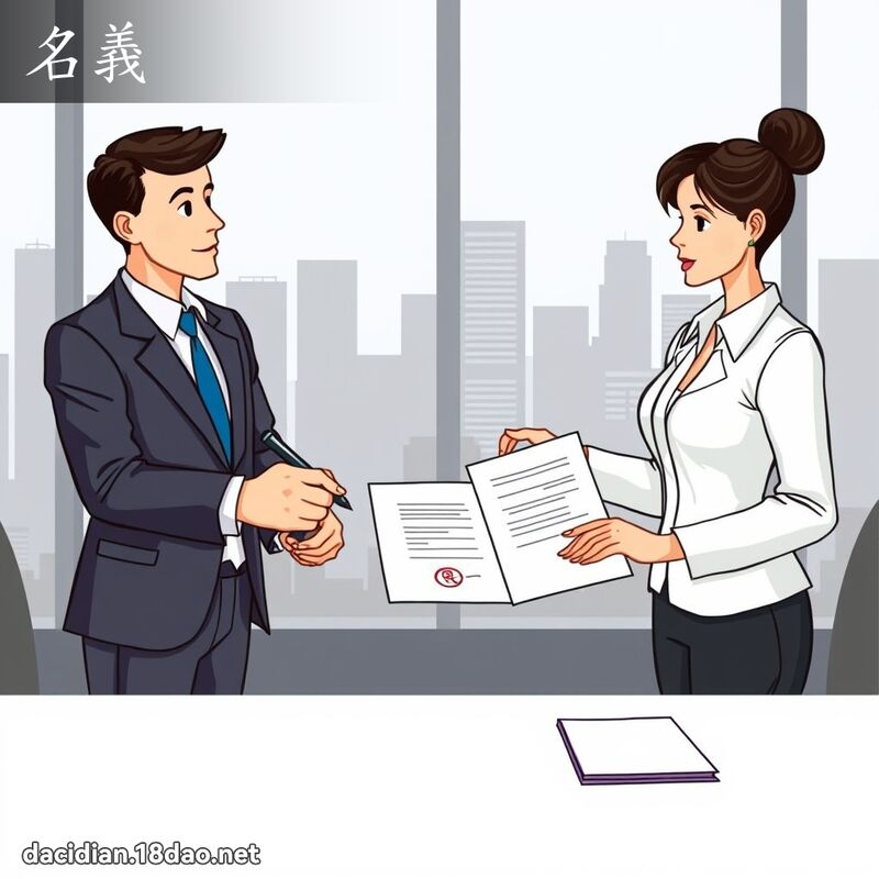 名义 - 国语大辞典配图