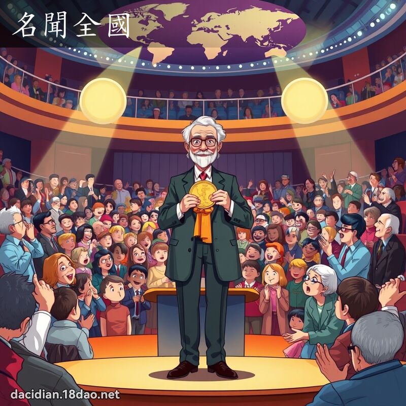 名聞全國 - 國語大辭典配圖