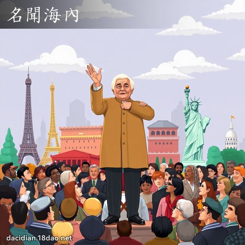 名聞海內 - 國語大辭典配圖