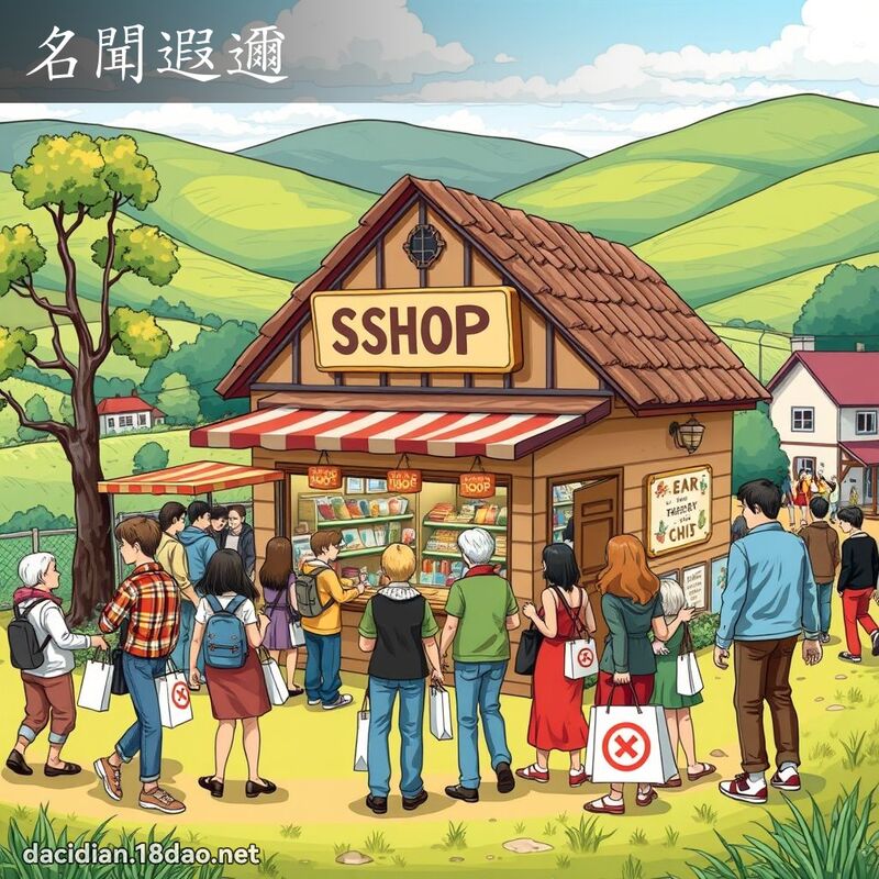 名聞遐邇 - 國語大辭典配圖