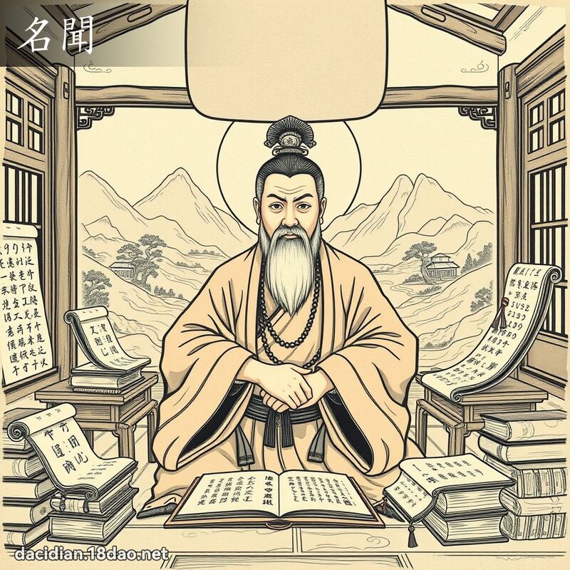 名闻 - 国语大辞典配图