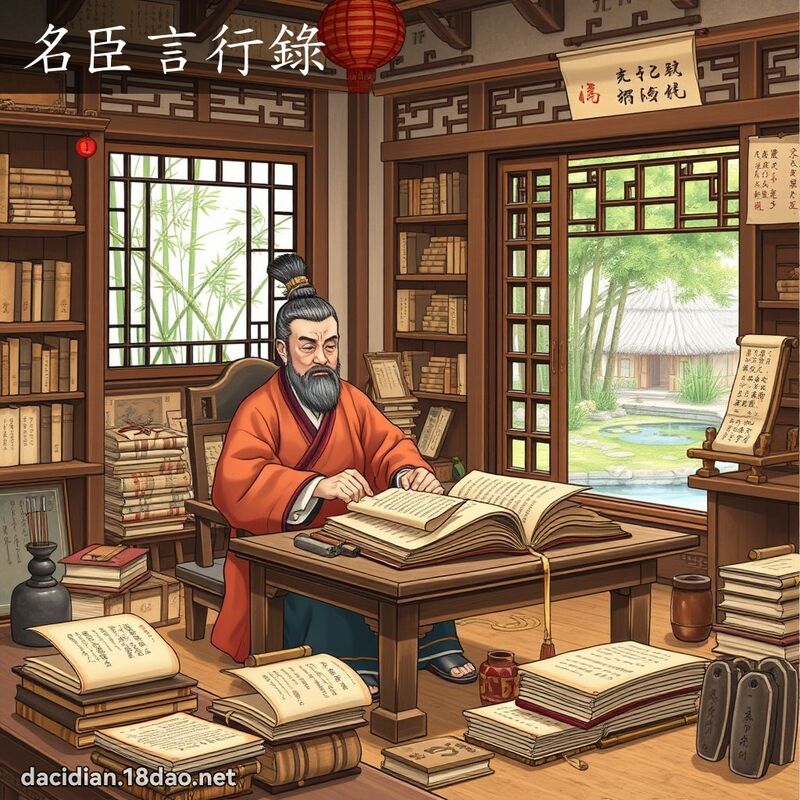 名臣言行錄 - 國語大辭典配圖