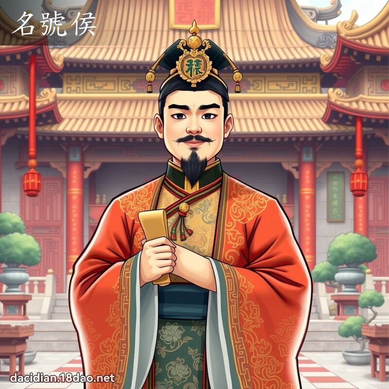 名號侯 - 國語大辭典配圖