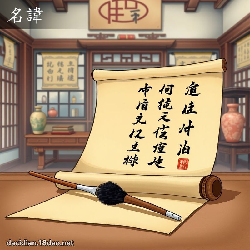 名諱 - 國語大辭典配圖