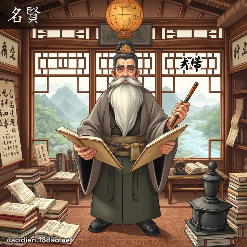 名贤 - 国语大辞典配图