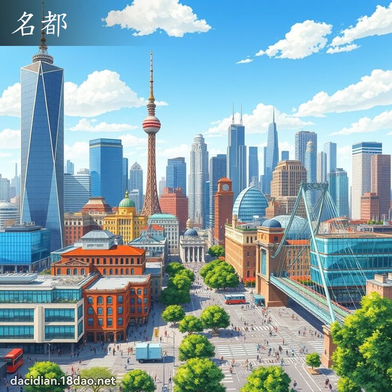 名都 - 国语大辞典配图