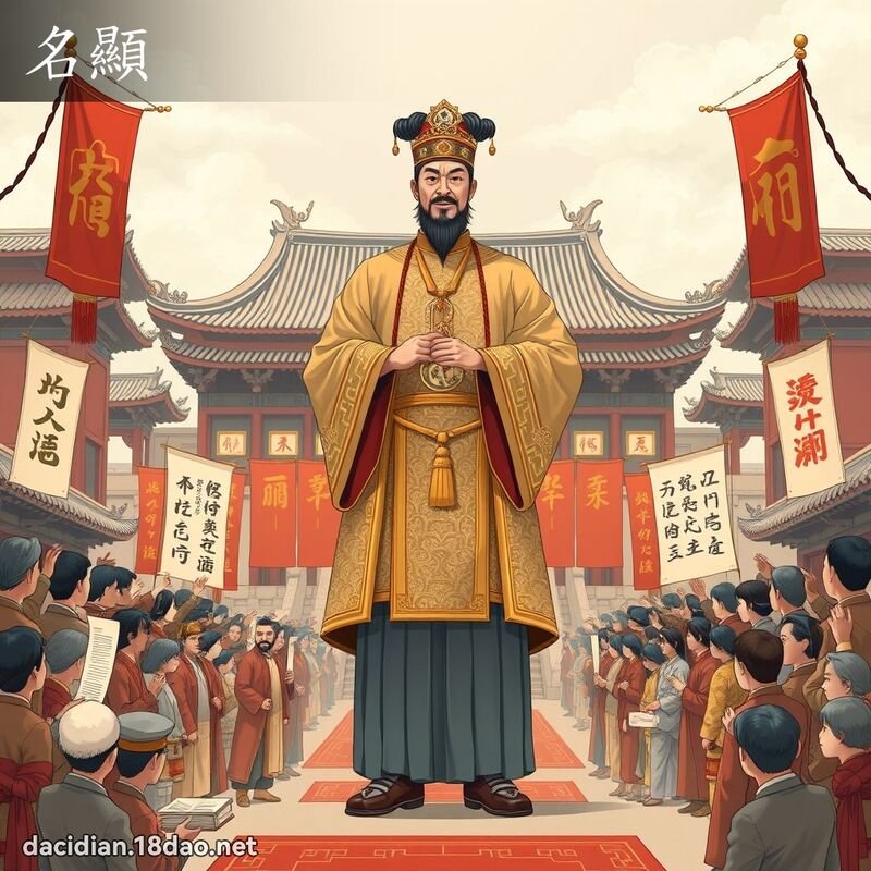 名顯 - 國語大辭典配圖