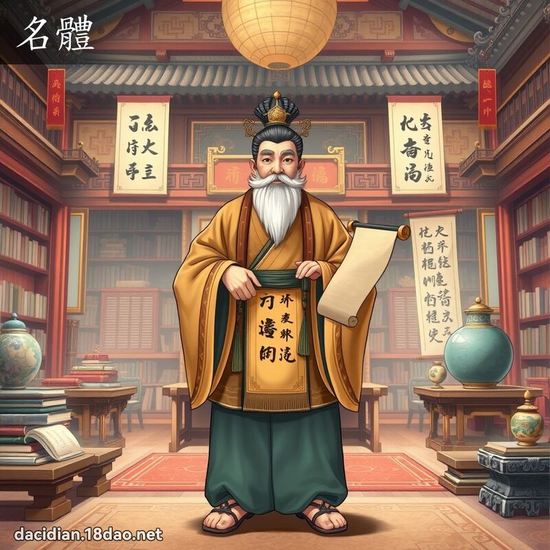 名體 - 國語大辭典配圖