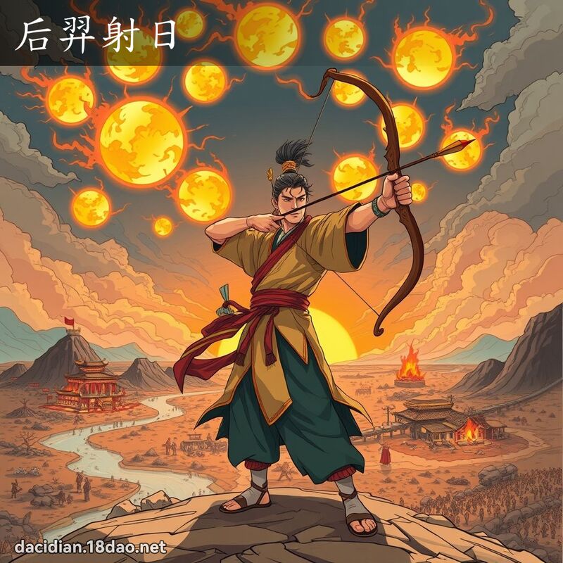 后羿射日 - 國語大辭典配圖
