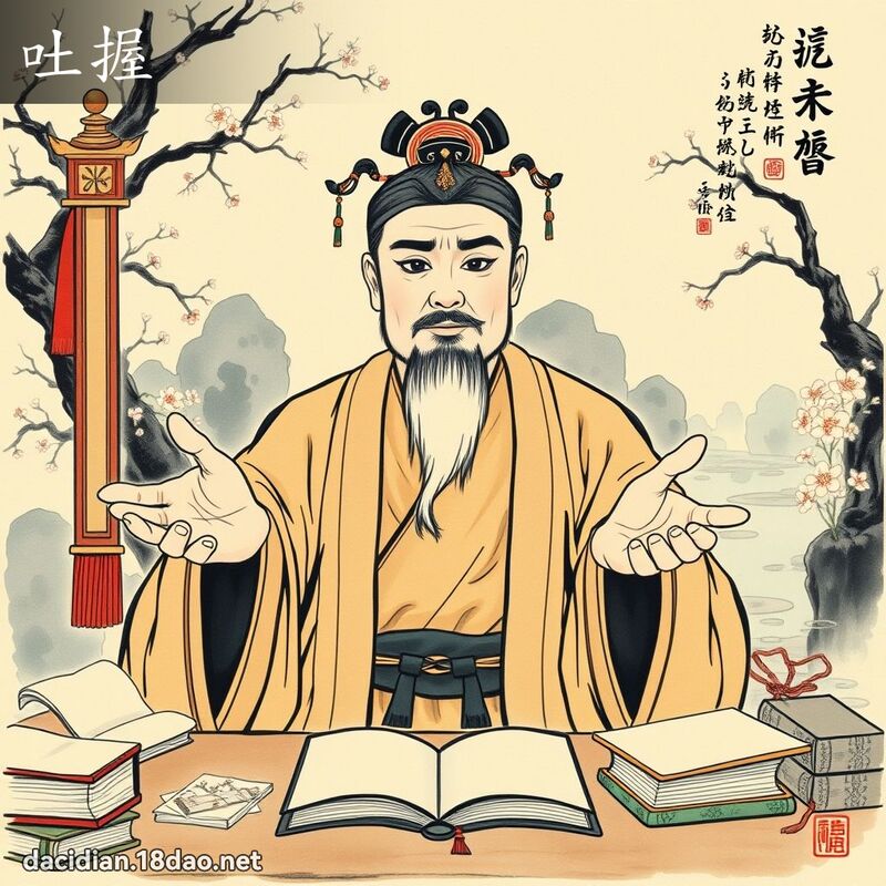 吐握 - 国语大辞典配图
