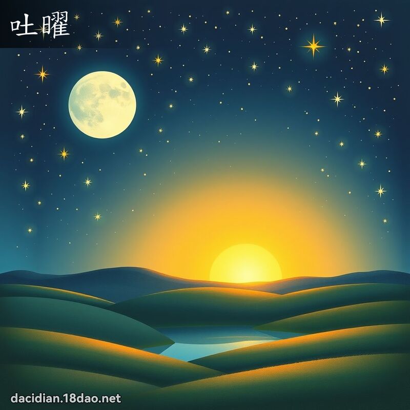 吐曜 - 國語大辭典配圖
