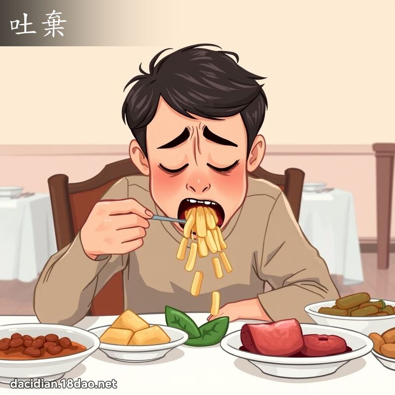 吐弃 - 国语大辞典配图