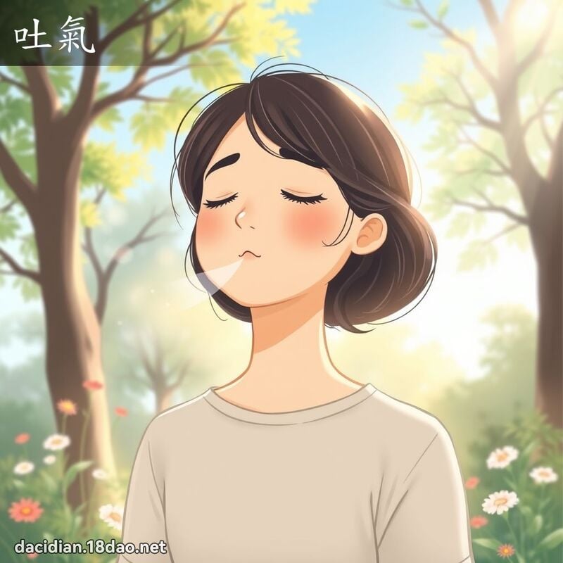 吐气 - 国语大辞典配图
