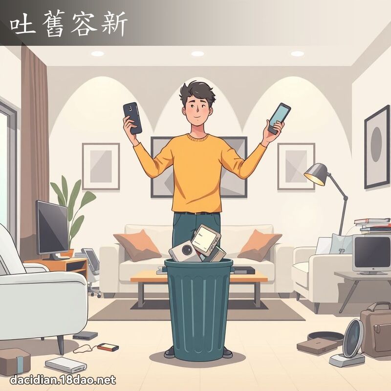 吐舊容新 - 國語大辭典配圖