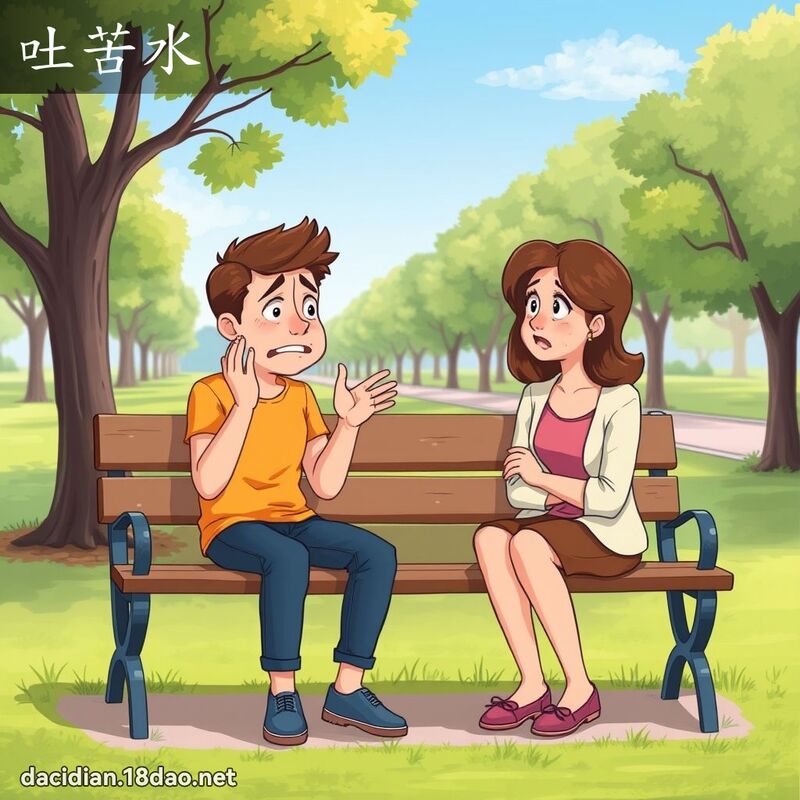 吐苦水 - 國語大辭典配圖